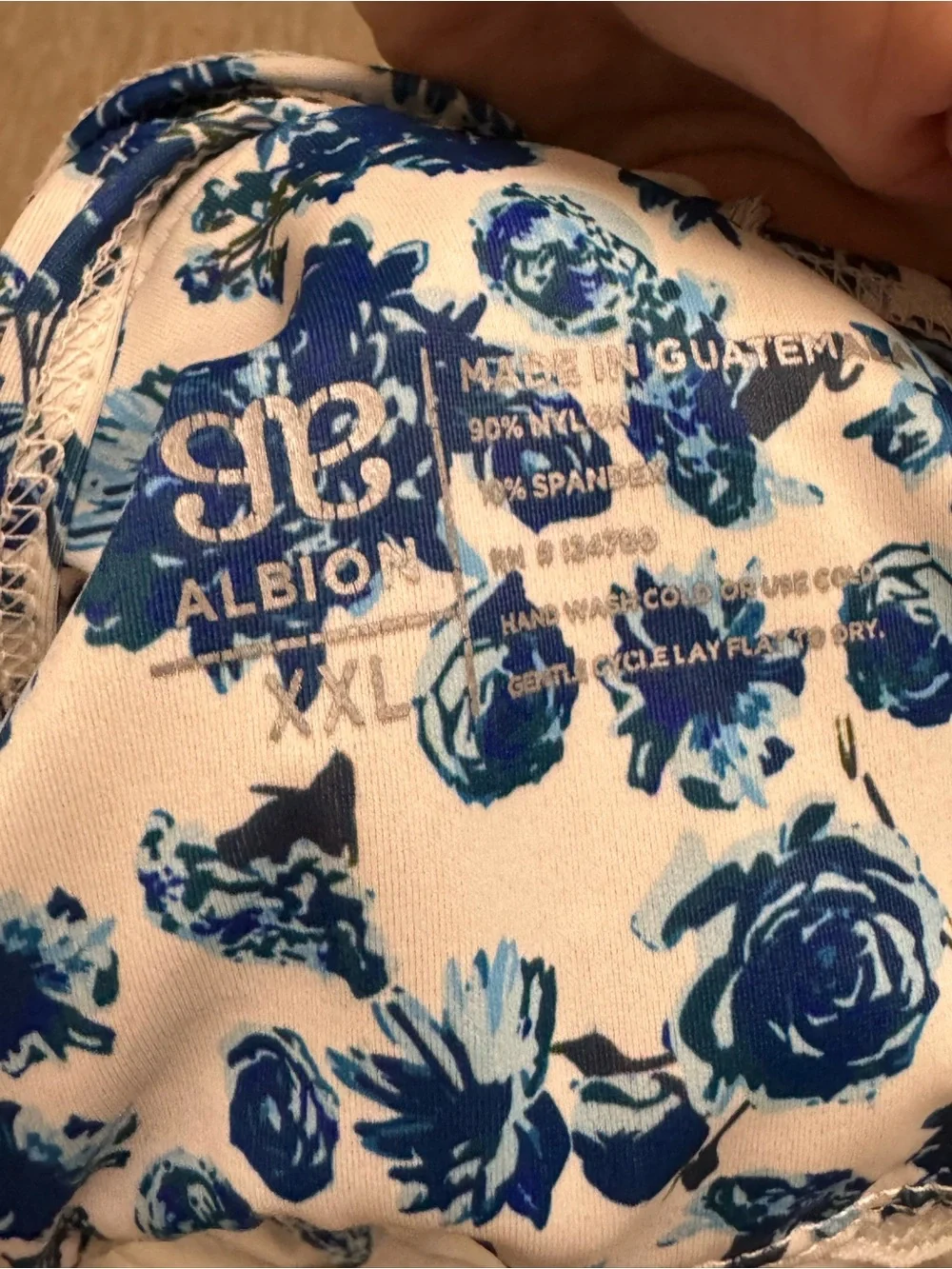 Albion Blue Floral Swim Camisole